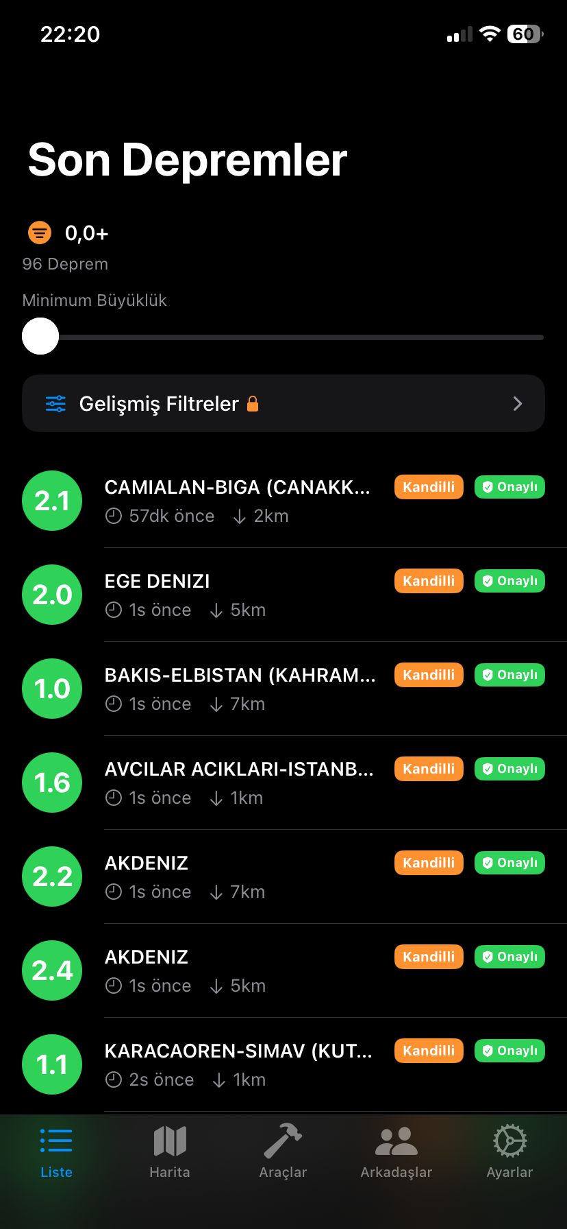 DepremHub App Screen
